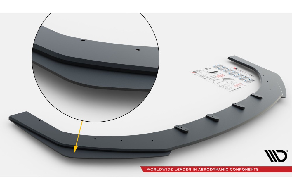 Street Pro Front Splitter + Flaps Jaguar F-Type X152 Facelift 2