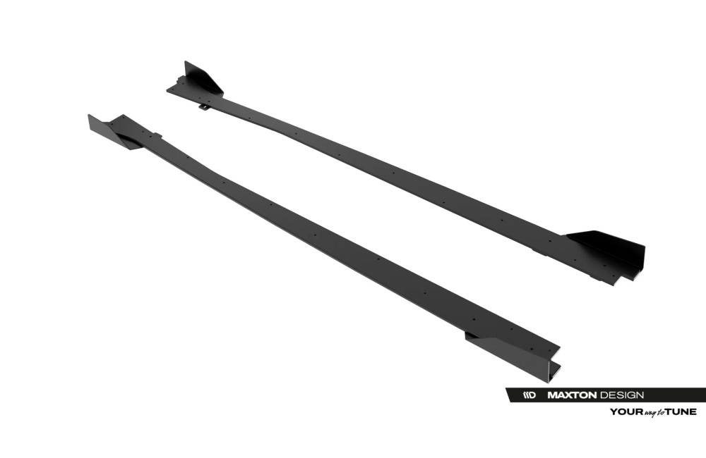 Street Pro Side Skirts Diffusers + Flaps Jaguar F-Type X152 Facelift 2