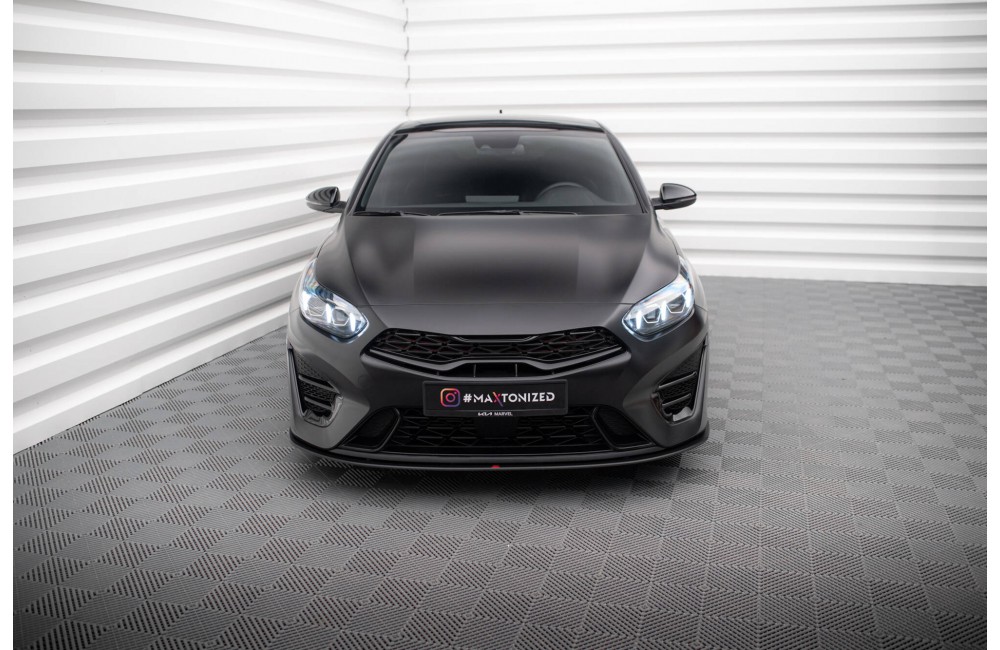Street Pro Front Splitter Kia Proceed GT Mk3 Facelift / Ceed GT / GT - Line Mk1 Facelift  - Black