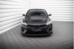 Street Pro Front Splitter Kia Proceed GT Mk3 Facelift / Ceed GT / GT - Line Mk1 Facelift  - Black