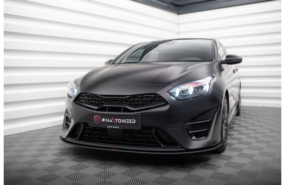 Street Pro Front Splitter Kia Proceed GT Mk3 Facelift / Ceed GT / GT - Line Mk1 Facelift  - Black