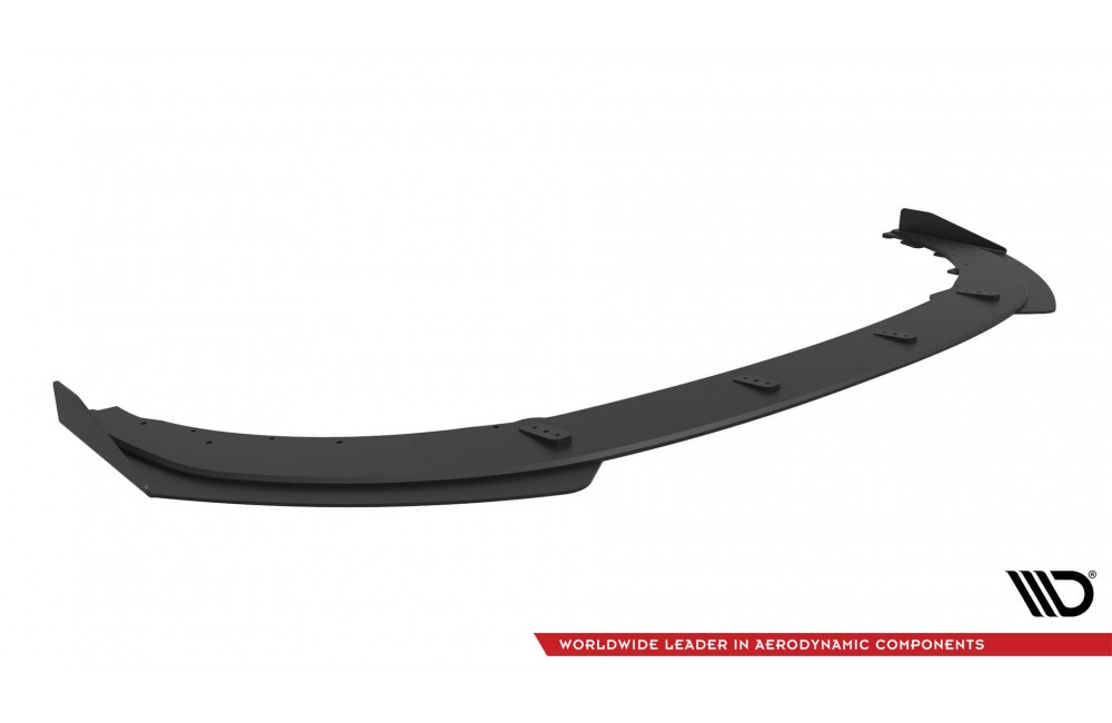 Street Pro Front Splitter + Flaps Kia Proceed GT Mk3 Facelift / Ceed GT / GT - Line Mk1 Facelift  - Black + Gloss Flaps