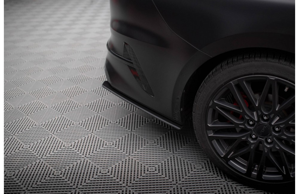 Street Pro Rear Side Splitters Kia Proceed GT Mk1 Facelift - Black