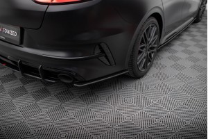 Street Pro Rear Side Splitters Kia Proceed GT Mk1 Facelift - Black