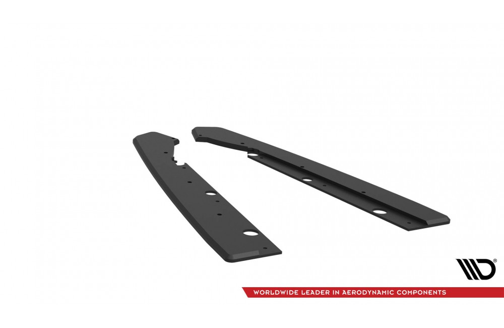 Street Pro Rear Side Splitters Kia Proceed GT Mk1 Facelift - Black