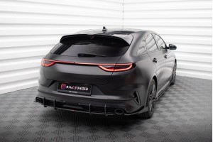 Street Pro Rear Side Splitters + Flaps Kia Proceed GT Mk1 Facelift - Black + Gloss Flaps