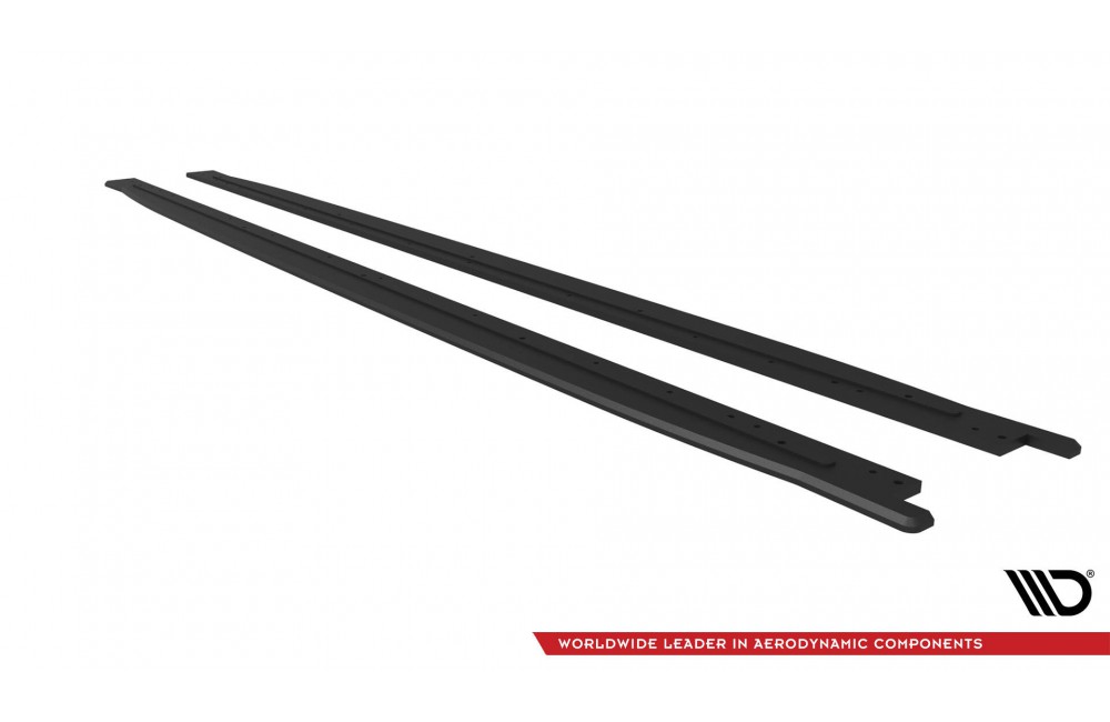 Street Pro Side Skirts Diffusers Kia Proceed GT / GT-Line Mk1 Facelift / Ceed GT Mk3 Facelift  - Black