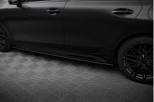 Street Pro Side Skirts Diffusers Kia Proceed GT / GT-Line Mk1 Facelift / Ceed GT Mk3 Facelift  - Black-Red
