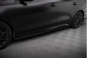 Street Pro Side Skirts Diffusers Kia Proceed GT / GT-Line Mk1 Facelift / Ceed GT Mk3 Facelift  - Black-Red