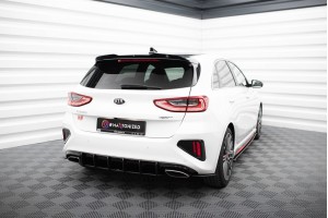 Street Pro Rear Side Splitters  Kia Ceed GT Mk3  - Black