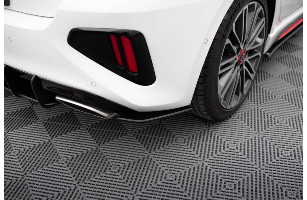 Street Pro Rear Side Splitters  Kia Ceed GT Mk3  - Black
