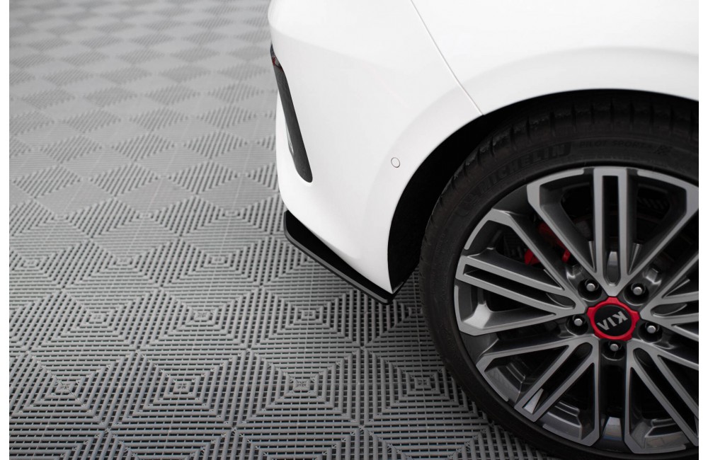 Street Pro Rear Side Splitters  Kia Ceed GT Mk3  - Black