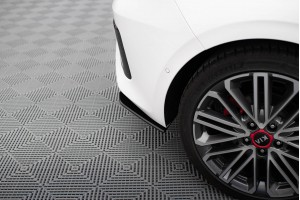 Street Pro Rear Side Splitters  Kia Ceed GT Mk3  - Black