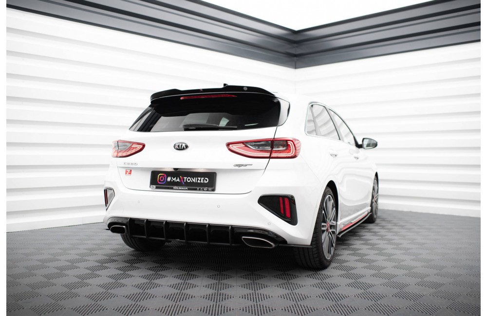 Street Pro Rear Side Splitters  Kia Ceed GT Mk3  - Black