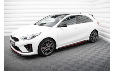 Street Pro Side Skirts Diffusers Kia Ceed GT Mk3 / Proceed Mk1 - Black