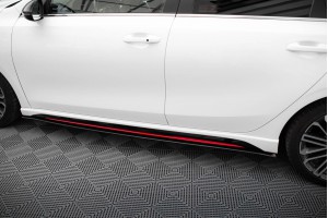 Street Pro Side Skirts Diffusers Kia Ceed GT Mk3 / Proceed Mk1 - Black-Red Street Pro Side Skirts Diffusers Kia Ceed GT Mk3 / Proceed Mk1 - Black-Red