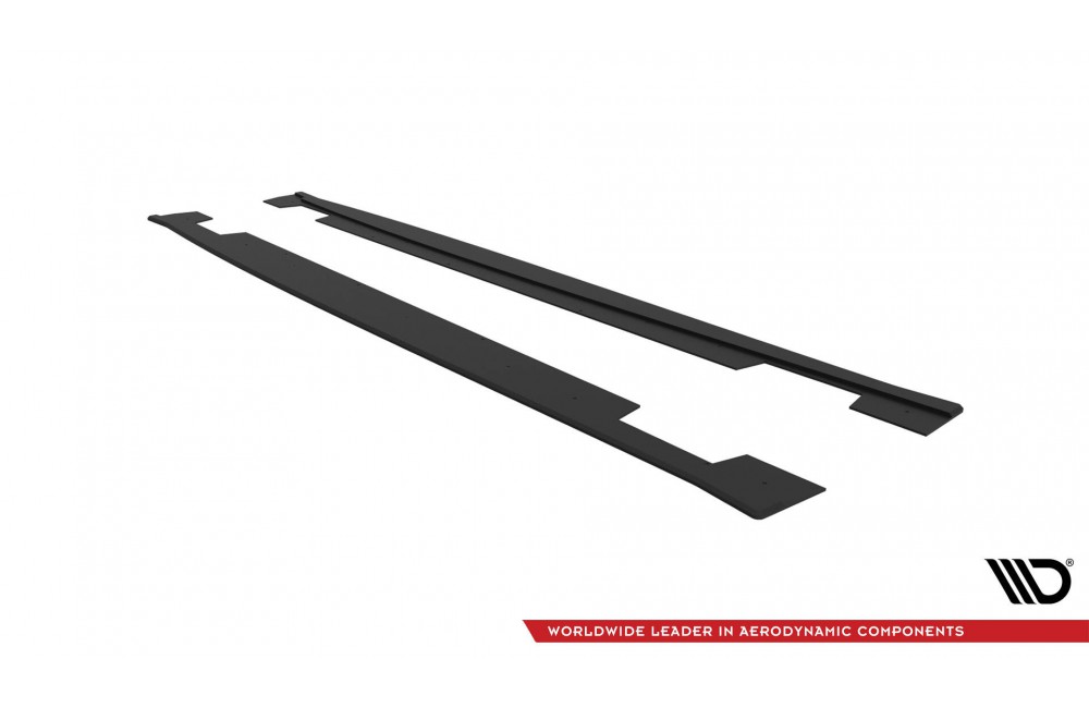 Street Pro Side Skirts Diffusers Kia Ceed GT Mk3 / Proceed Mk1 - Black-Red Street Pro Side Skirts Diffusers Kia Ceed GT Mk3 / Proceed Mk1 - Black-Red