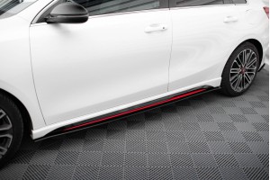 Street Pro Side Skirts Diffusers Kia Ceed GT Mk3 / Proceed Mk1 - Black-Red Street Pro Side Skirts Diffusers Kia Ceed GT Mk3 / Proceed Mk1 - Black-Red