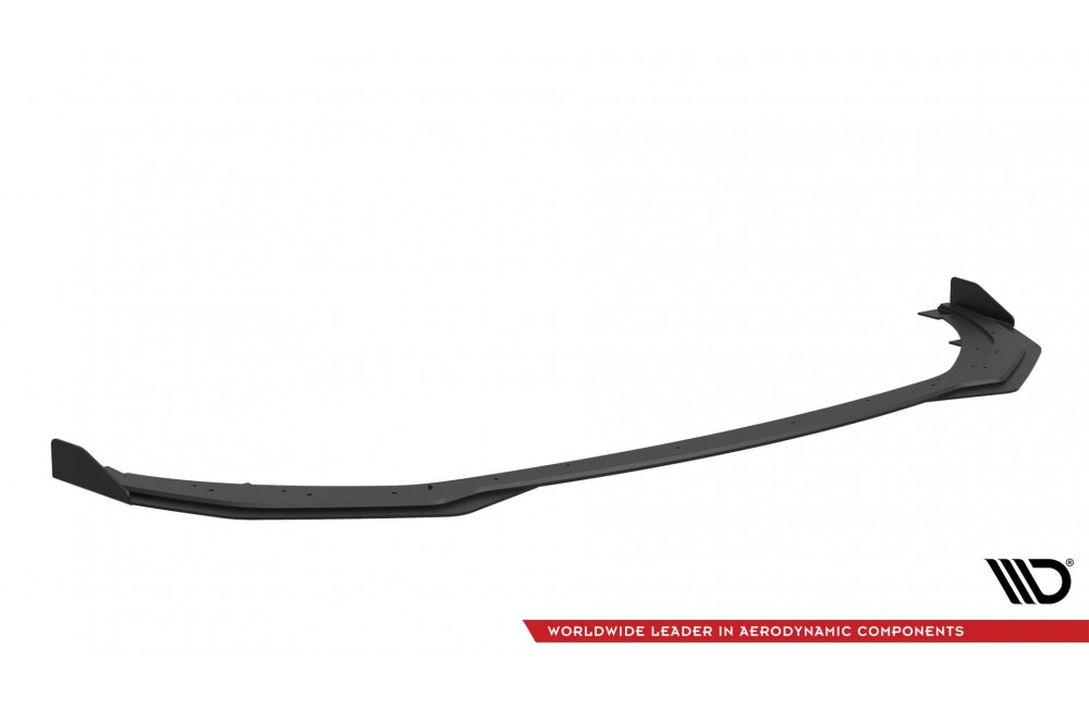 Street Pro Front Splitter + Flaps Kia Stinger GT / GT-Line / Standard Mk1 - Black + Gloss Flaps