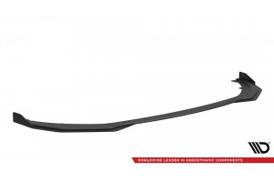 Street Pro Front Splitter + Flaps Kia Stinger GT / GT-Line / Standard Mk1 - Black + Gloss Flaps