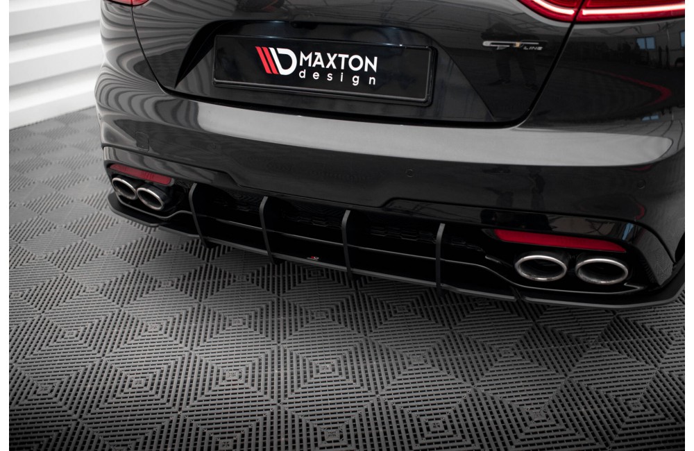 Street Pro Rear Diffuser V.1 Kia Stinger GT / GT-Line  Mk1 - Black