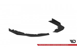 Street Pro Rear Side Splitters + Flaps Kia Stinger GT / GT-Line  Mk1 - Black + Gloss Flaps
