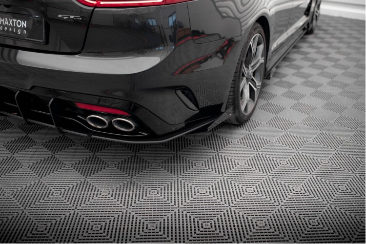 Street Pro Οπίσθιοι Πλευρικοί Splitters + Flaps Kia Stinger GT / GT-Line Mk1