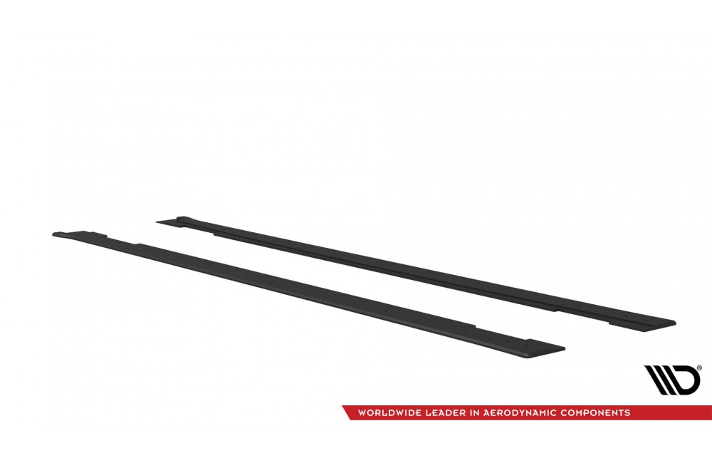Street Pro Side Skirts Diffusers Kia Stinger GT / GT-Line / Standard Mk1 - Black