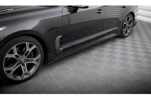 Street Pro Side Skirts Diffusers Kia Stinger GT / GT-Line / Standard Mk1 - Black