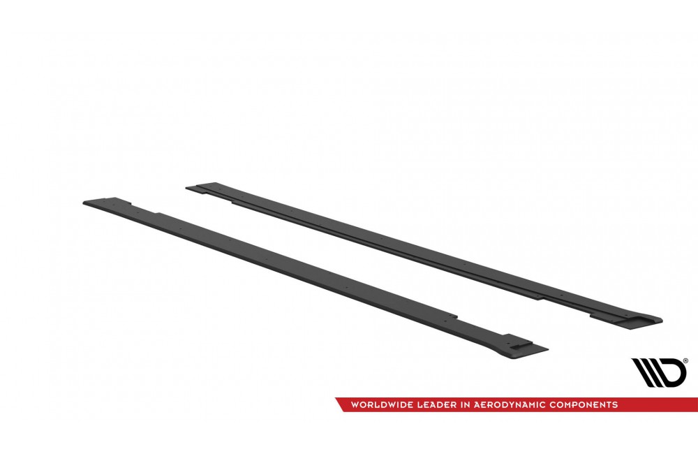 Street Pro Side Skirts Diffusers Kia Stinger GT / GT-Line / Standard Mk1 - Black