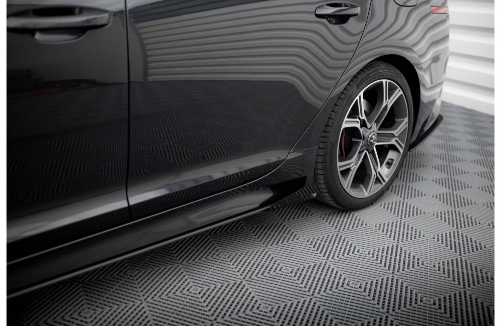 Street Pro Side Skirts Diffusers + Flaps Kia Stinger GT / GT-Line / Standard Mk1 - Black + Gloss Flaps Street Pro Side Skirts Diffusers + Flaps Kia Stinger GT / GT-Line / Standard Mk1 - Black + Gloss Flaps