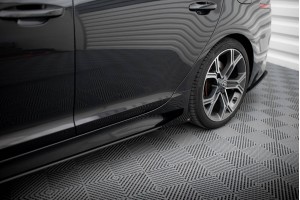 Street Pro Side Skirts Diffusers + Flaps Kia Stinger GT / GT-Line / Standard Mk1 - Black + Gloss Flaps Street Pro Side Skirts Diffusers + Flaps Kia Stinger GT / GT-Line / Standard Mk1 - Black + Gloss Flaps