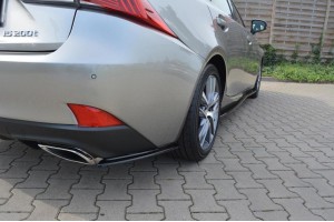 REAR SIDE SPLITTERS Lexus IS Mk3 Facelift T