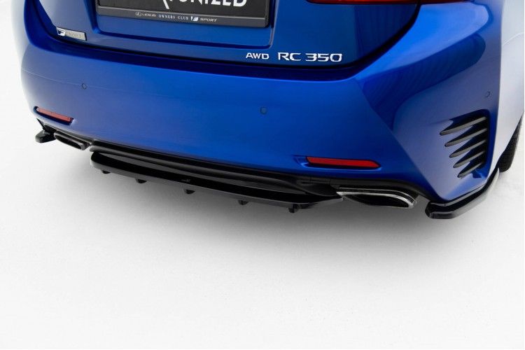 Πίσω Splitter (με κατακόρυφες ράβδους) Lexus Rc Mk1