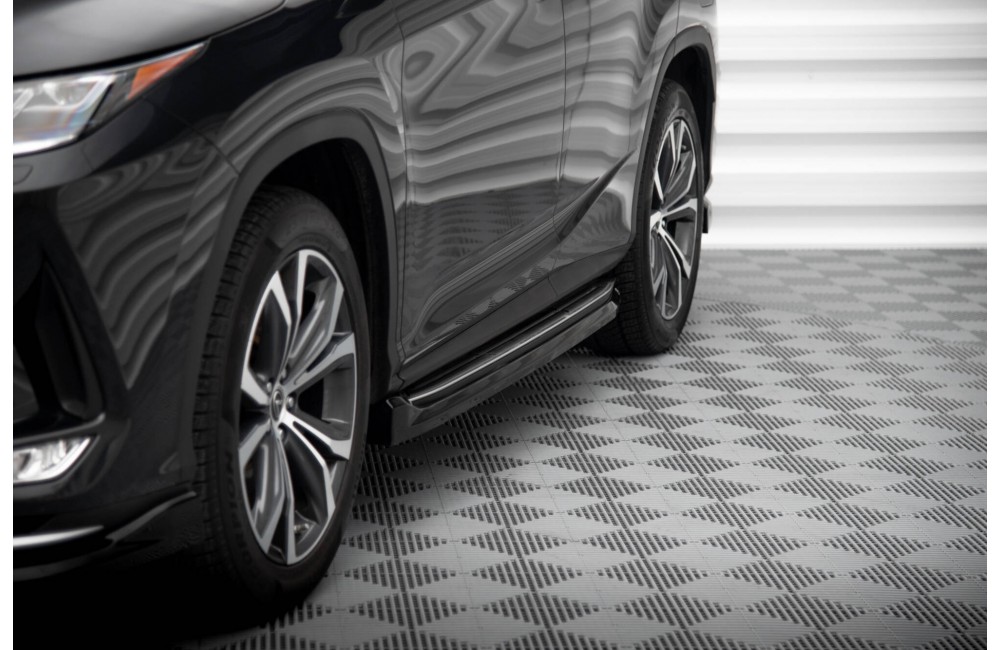 Side Skirts Diffusers Lexus RX Mk4 Facelift (version with OEM step rails)