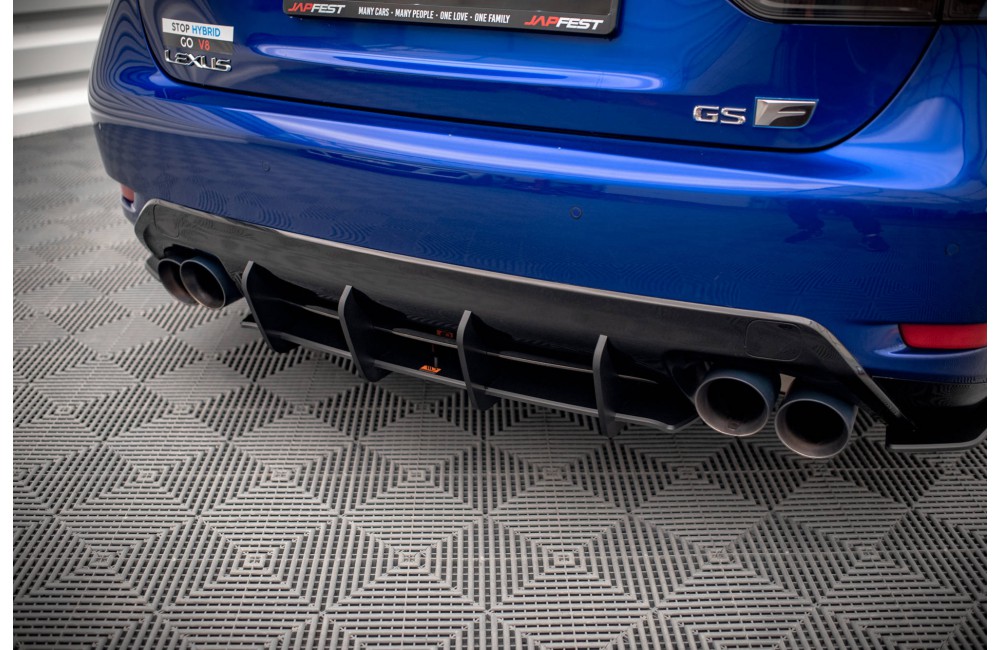 Street Pro Rear Diffuser Lexus GS F Mk4 Facelift - Black