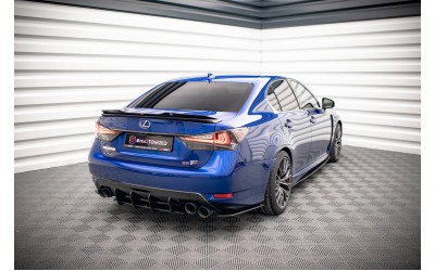 Street Pro Rear Side Splitters Lexus GS F Mk4 Facelift - Black
