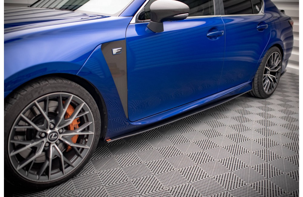Street Pro Side Skirts Diffusers Lexus GS F Mk4 Facelift - Black Street Pro Side Skirts Diffusers Lexus GS F Mk4 Facelift - Black