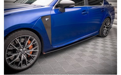Street Pro Side Skirts Diffusers Lexus GS F Mk4 Facelift - Black