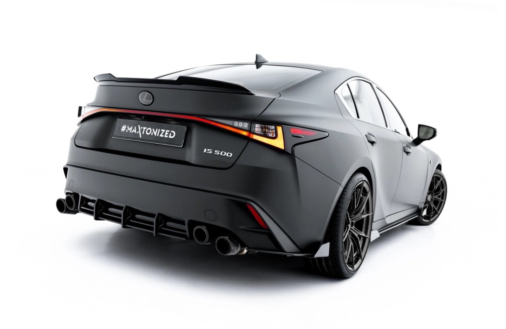 Street Pro Rear Side Splitters + Flaps Lexus IS 500 Mk3 Facelift 2 (XE30)