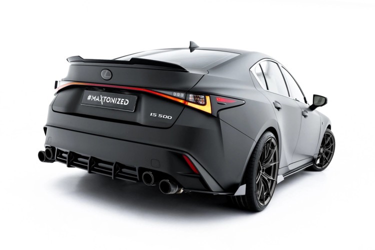 Street Pro Πίσω Πλευρικοί Splitters + Flaps Lexus IS 500 Mk3 Facelift 2 (XE30)