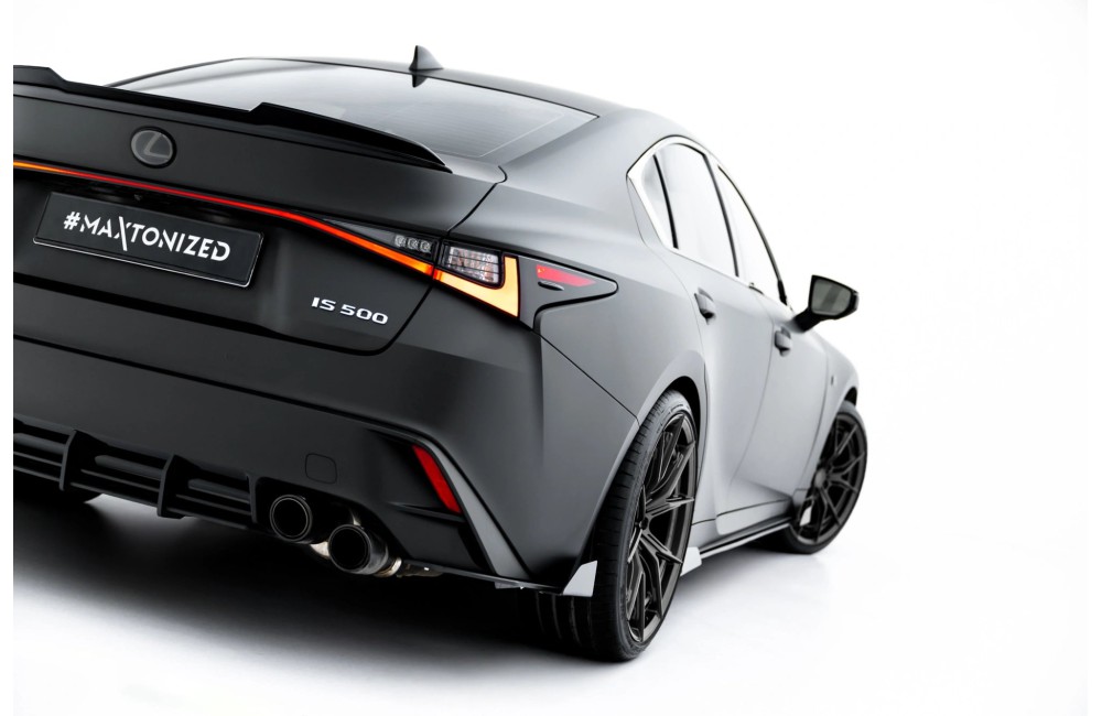 Street Pro Rear Side Splitters + Flaps Lexus IS 500 Mk3 Facelift 2 (XE30)