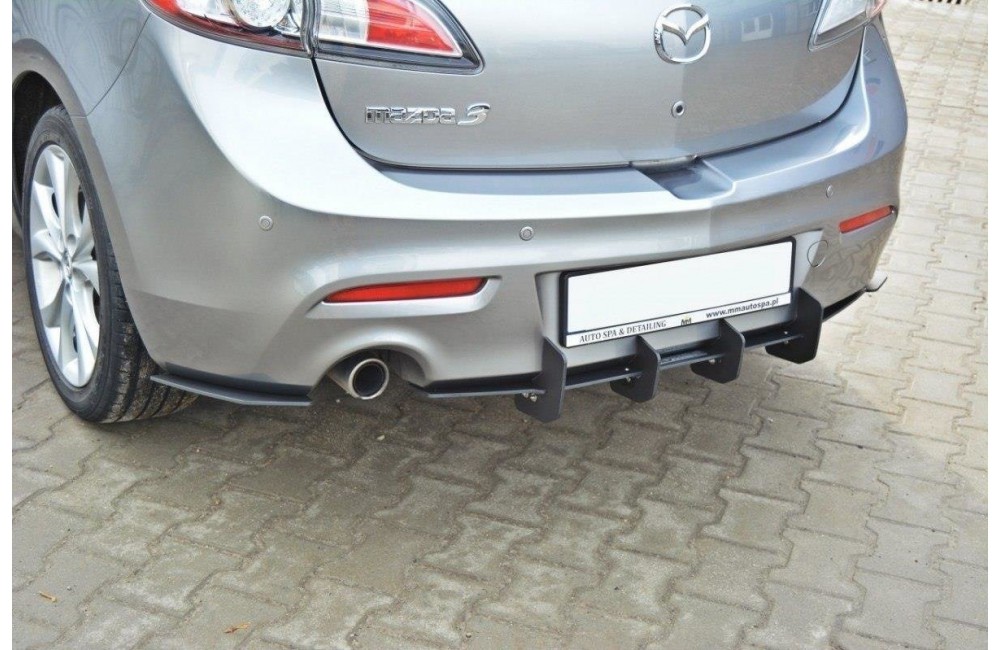 MAZDA 3 MK2 SPORT (PREFACE) REAR DIFFUSER & REAR SIDE SPLITTERS