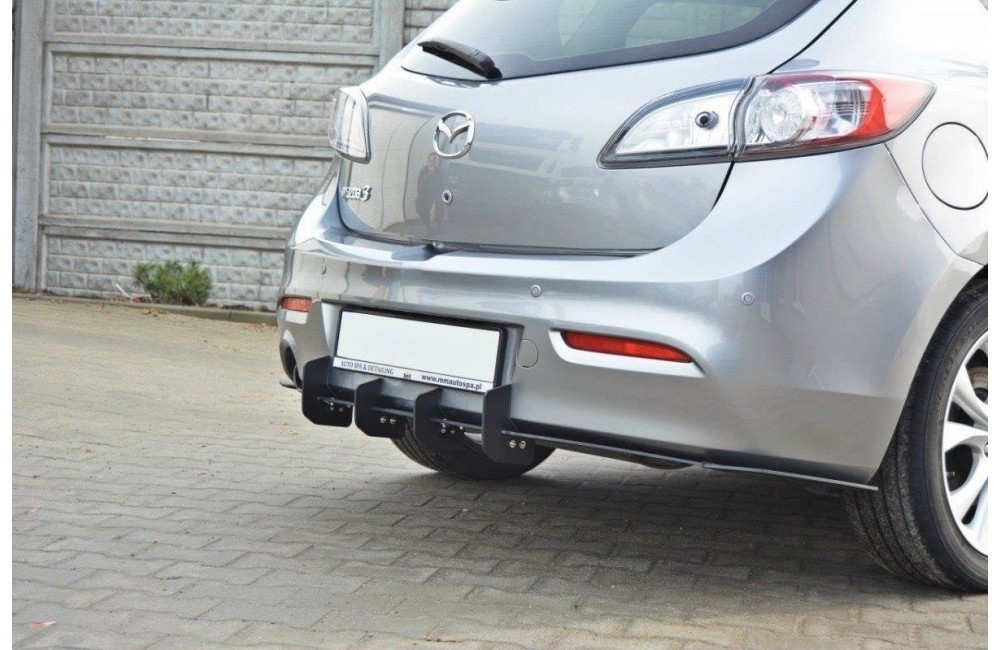 MAZDA 3 MK2 SPORT (PREFACE) REAR DIFFUSER & REAR SIDE SPLITTERS