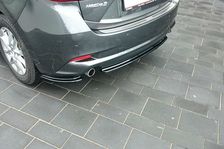 Πίσω Splitter Mazda 3 BM (Mk3) Facelift (χωρίς κάθετες ράβδους)