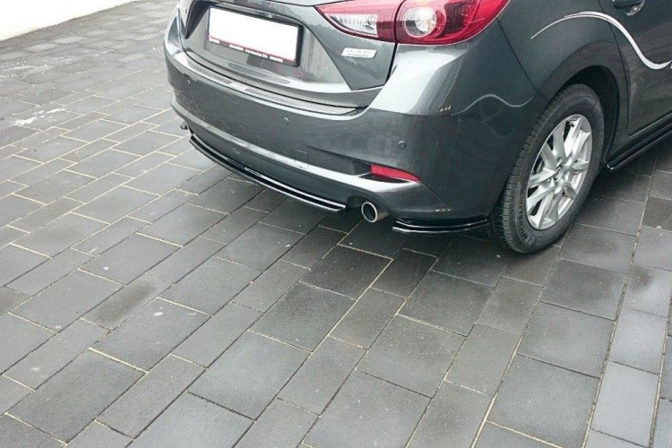Πίσω Splitter Mazda 3 BM (Mk3) Facelift (χωρίς κάθετες ράβδους)
