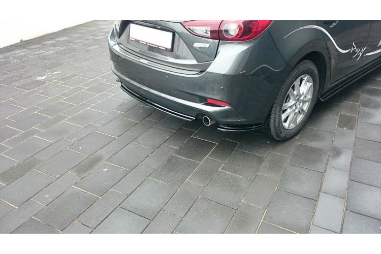 Πίσω Splitter Mazda 3 BM (Mk3) Facelift (χωρίς κάθετες ράβδους)