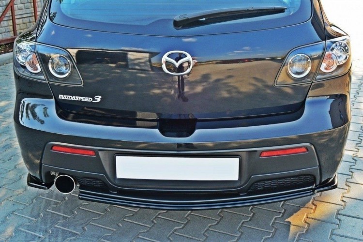 Πίσω Splitter MAZDA 3 MPS MK1 PREFACE US-Spec Έκδοση (χωρίς κάθετους στύλους)