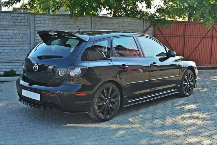 Πίσω Splitter MAZDA 3 MPS MK1 PREFACE US-Spec Έκδοση (χωρίς κάθετους στύλους)
