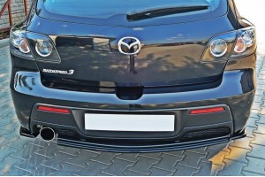 REAR SIDE SPLITTERS MAZDA 3 MPS MK1 (PREFACE) US-Spec Version
